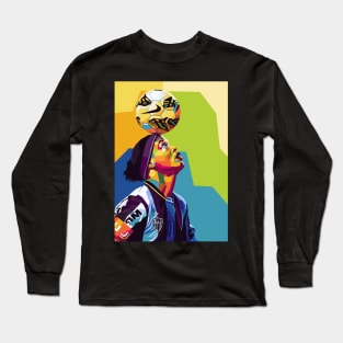 ronaldinho wpap art Long Sleeve T-Shirt